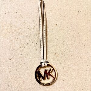 Michael Kors Gold and Cream Purse Charm
